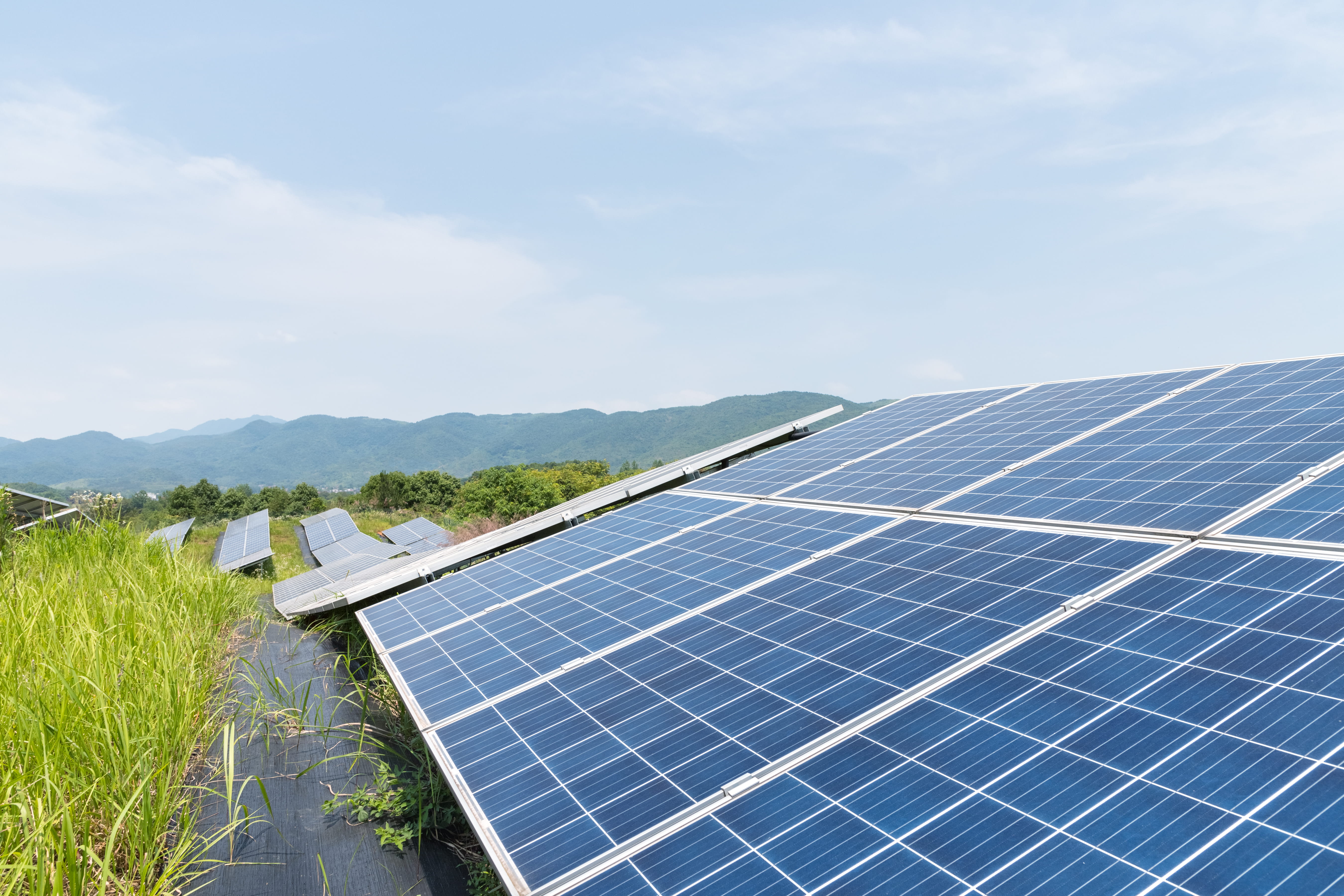 Commercial solar PV installation